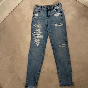 Mom jeans baggy double zero jeans